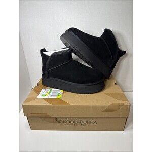 1158590-W KOOLABURRA BY UGG WOMEN'S KOOLA ULTRA MINI PLATFORM ANKLE BOOT BLACK 8